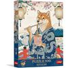 Trefl Premium Plus Quality - Puzzle Pets as Art: Shiba's Pasta Meditation - 500 pezzi, serie Motivi senza tempo, perfetta combinazione dei pezzi, per adulti e bambini dai 10 anni in su