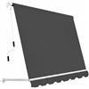 SANGIORGIO srl Tenda Da Sole Sangiorgio 100x250 A Caduta Senza Cassonetto Con Braccetti Telo Antracite