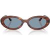 Ray-Ban Occhiali da Sole RB2223 954/56 Marrone Striato/Blu Donna 54/19/145