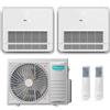 HISENSE CONDIZIONATORE HISENSE CONSOLE A PAVIMENTO DUAL SPLIT 12000+12000 BTU INVERTER 3AMW62U4RJC A++ R32
