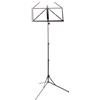 K&M 101 Leggio color nickel - Leggio per spartiti estensibile 65 - 122 cm - base e appoggio metallico pieghevole
