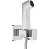 hansgrohe Doccetta bidette E con 1 tipo di getto a risparmio idrico (EcoSmart), incl. valvola d'arresto, supporto doccia e flessibile doccia 1,25 m, per acqua calda, cromo, 29233000
