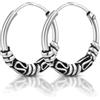 Unique Gems Orecchini a cerchio celtici, in argento Sterling 925, gotico, celtico, orecchini in argento, diametro 16 mm, qualità, 16mm x 1.6mm x 2.8mm, Argento sterling, Senza gemme