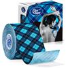 CureTape nastro kinesiologico Tartan blu 1 St