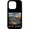 San Jose Travel Art Studio Custodia per iPhone 15 Pro san jose, california, orizzonte, retro, vendemmia,