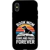 Reading Dog Lover Bookworm Mom Custodia per iPhone X/XS Prenota Mom Dog Lover Paws And Pages Forever