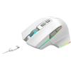 Mars Gaming MMW-VECTOR, Mouse Gaming Wireless Tri-mode, Bluetooth 5.4 + 2.4GPRO + Cavo USB-C, Sensore Ottico 12000 DPI, Switch HUANO, RGB Chroma, Autonomia fino a 70h, Software di Controllo, Bianco