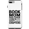 Dog Lover Reading Sunset Retro Custodia per iPhone 7 Plus/8 Plus Libro Mamma Amante Del Cane Vivere In Capitoli Accogli