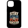 F4NT4STIC SPORTS COLLECTION Custodia per iPhone 13 Football Collection Stay Calm and Play Soccer