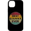 First Names Apparel vintage Style Custodia per iPhone 14 Plus Nome personalizzato Gianna I love Gianna Retro Vintage Style