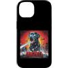 Labrador Retriever Puppy Lover PS Custodia per iPhone 14 Divertente Retro Giapponese Dogzilla Nero Labrador Retriever