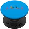 Cute Golf Clubs Co.. Ekg Heartbeat Pulse Line Golf Cart Club Fun Golf PopSockets PopGrip Adesivo