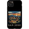 San Jose Travel Art Studio Custodia per iPhone 11 Pro Max san jose, california, orizzonte, retro, vendemmia,