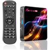 Dulmssxy Android 14.0 TV Box,X14 Pro Max Smart TV Box 4GB RAM 64GB ROM RK3528 Quad-Core 64bit Cortex-A53 Mali 450 MP2 GPU Supporto 8K 3D 1080P 2.4/5.0GHz WiFi BT5.0 10/100M Ethernet DLNA USB 3.0 H.265