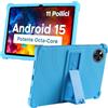 MEMELOKA Cover per DOOGEE U11/DOOGEE U11 PRO 11 Pollici, Custodia Antiurto in Silicone Morbido Protettiva con Supporto[Protezione da Caduta], Blu