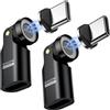 MoKo Adattatore Magnetico USB C PD 240W, 9PIN Connettore Type-C a 90°