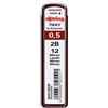 Rotring S0312630, ricariche mina in alto polimero per portamina sottili 0,50mm 2B 12 mine