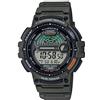 Casio Orologio al quarzo da uomo con timer da pesca e cinturino in resina, verde, per adulti, standard
