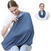 NeoTech care - Poncho per allattamento - tessuto morbido - Blu