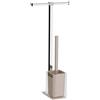 Gedy Rainbow Colonna da Pavimento, Acciaio Inossidabile, Trasparente/Beige, 25.7 X 16 X 58.8