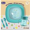 Chicco Set Pappa 12m+ colore Azzurro