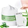 BUTBU Crema Punti Neri Rimozione, Pun-ti Neri Ri-mozione, con 60 pcs Cerotti Punti Neri Naso, Maschere Esfolianti e Detergenti, Per P-unti Neri e Pori Dilatati, Tutti I Tipi Di Pelle -30g
