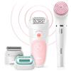 Braun Epilatore Elettrico Braun, Con Testa Girevole Smartlight SensoSmart, Con Faccia Spa 10 Micro, Kit Bellezza SE 9975 KIT BEAUTE SE 5875