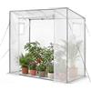 VEVOR Serra da Esterno Walk-in Portatile, Serra da Giardino con Finestra 195 x 77 x 168 cm Copertura in PE Porta Avvolgibile con Cerniera per Piante Fiori Ortaggio Giardino Cortile da Esterno