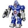 ColorBaby Warriors Robot giocattolo, movimento della testa, braccia e gambe, design futuristico, luci sul petto e sugli occhi, suoni, pistola, pinza snodata, giocattoli bambini 3 anni (39591)