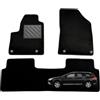 MTC Automotive Tappetini Citroen C5 X7 2008-2017, Su Misura | Tappetini Auto in Moquette Nero con Battitacco in Gomma Rinforzata e Aderenza Stabile al Modello