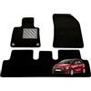 MTC Automotive Tappetini Citroen C4 Picasso II 2013-2018, C4 SpaceTourer 5 Posti, Neri | Tappetini Auto in Moquette Nera con Battitacco in Gomma Rinforzata e Aderenza Stabile al Modello