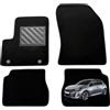 MTC Automotive Tappetini Peugeot 208 II e 2008 II Su Misura, Set 4 Pezzi | Tappetini Auto Peugeot 208 II 11/2018 e Tappetini Peugeot 2008 01/2020 II con Battitacco Gomma Bottoni Ancoraggio Antiscivolo