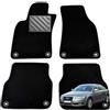 MTC Automotive Tappetini per Audi A6 C6 2004-2011 Avant/Sedan/Allroad su misura, antiscivolo, battitacco in gomma rinforzato
