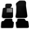 MTC Automotive Tappetini per BMW Serie 1 E81-E87 dal 2004-2011 Su misura, antiscivolo, battitacco in gomma rinforzata, velcro di fissaggio