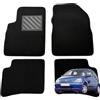 MTC Automotive Tappetini Toyota Yaris I 1999-2005, Su Misura, Set 4 Pezzi Neri