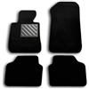 MTC Automotive Tappetini per BMW Serie 3 E90 (Berlina) / E91 (Touring) dal 2005-2011 Su misura, antiscivolo, battitacco in gomma rinforzata, velcro di fissaggio