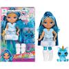 Rainbow High Littles Rainbow Fantasy Fairies & Pet - Sapphire, Blu - Bambola Piccola da 14 cm Snodata e Animaletto Cane Fantasy con Ali da Fata Intercambiabili. Età 4+