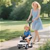 DecHome Macchina Cavalcabile Bambini 1-3 Anni convertibile in Passeggino Bianco