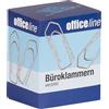 WEDO Graffette WEDO 32 mm a punta, confezione da 100, zincate lucide