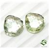 SBI Gems Naturale Ametista Forma Cuore Taglio Briolette Paio 15x15 MM 20.42 Cts Loose