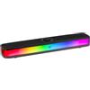 Konix Soundbar gaming con cavo per PC - Potenza RMS 2 x 5 watt - Connessione Bluetooth 5.3 - Alimentazione USB Type-C - Illuminazione LED RGB - Nero