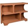 Dutch Bone DutchBone Scaffale Dundee M Marrone/Terracotta - Libreria Design Modulare 120 x H 85 cm