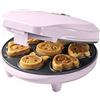 Bestron Waffle Maker con motivi di animali, piastra per Waffle mini biscotti a cialda, indicatoro luminso & rivestimento antiaderente, 700 watt, colore: rosa