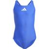 adidas Solid Small Logo Swimsuit, Costume da Bagno Bambine e Ragazze, Black/White, 18-24 Mesi