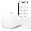 Meross Rilevatore d'Acqua Intelligente Sensore d'Acqua con Rilevatore di Allagamento Wireless Hub IP67 Impermeabile, Allarme Audio Fino a 60Db Per Cucina, Bagno, Cantina