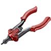 Fortum Pinza per rivetti a mano per rivetti filettati, pinza per rivetti M3-M10, in alluminio, ottone, acciaio e acciaio inox, lunga 27 cm, potente pinza rivettatrice con perni di trazione