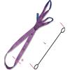 Beta 8150 2-T1 - Braca per sollevamento 1t viola nastro piatto a due strati, asole rinforzate, poliestere alta tenacità (PES)