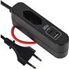 Electraline 62569 Caricatore Portatile 30W, Power Delivery con 2 USB (1 Tipo A + 1 Tipo C Protocollo PPS: Max. 30W) per caricare tutti i device, Prolunga Elettrica 1.5M, Spina Europea