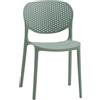KONTE.DESIGN Set di 2 sedie MAIORCA in polipropilene verde, impilabili