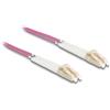 Delock Cavo fibra ottica Delock multimodale OM4 LC Duplex-LC Duplex 2m Viola [88088]